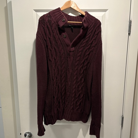 Banana Republic Cable Knit Pullover Sweater Size L - Picture 1 of 6